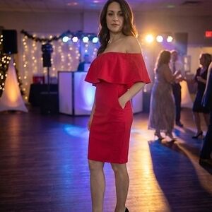 Rolla Coster Strapless Red Dress